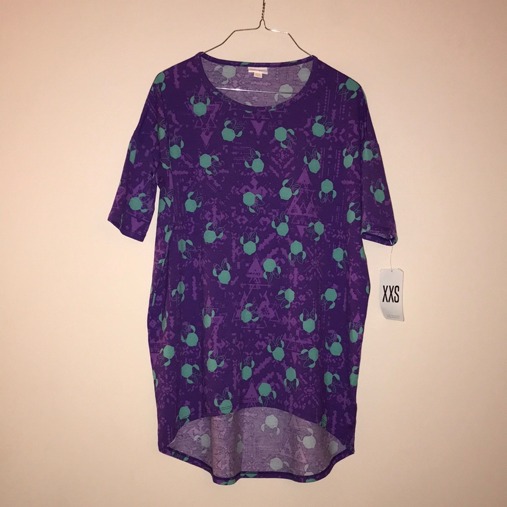 NWT LuLaRoe Irma Minnie Mouse Top